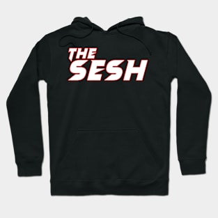 The sesh red and white design Hoodie